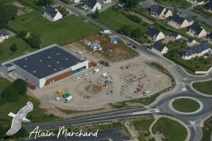 P1020544 2016 05 27 Rue Et Rond Point De Kervily, Rue De La Métairie, Construction Intermarché